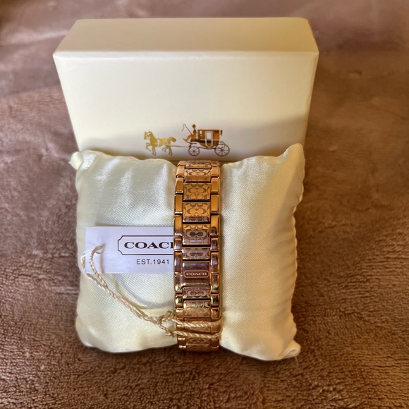 Coach rose gold etched face watch. - Picture 3 of 5